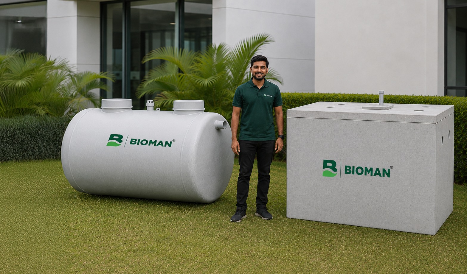 Bioman 3,000 L bioseptic tank